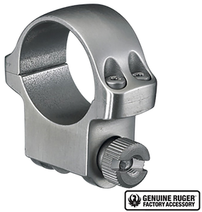 Ruger 90282 4K Scope Ring For Rifle M77 Hawkeye African Medium 1" Tube Stainless Steel Ruger 90282 4K Scope Ring For Rifle M77 Hawkeye African Medium 1" Tube Stainless Steel