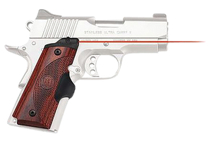 Crimson Trace LG902 LasergripsRed Laser 5mW 633nM Wavelength, Rosewood Grip Replacements, Fits 1911 Compact