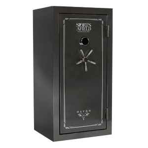 Sports Afield SECSA5930HX HavenElectronic Keypad/Key Entry Dark Gray Metallic Steel Holds 36 + 6 59" H x 30" W x 25" D Fireproof- Yes Sports Afield SECSA5930HX HavenElectronic Keypad/Key Entry Dark Gray Metallic Steel Holds 36 + 6 59" H x 30" W x 25" D Fireproof- Yes