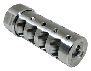 American Precision Arms G3A1222S The Answer Gen 3 Micro Bastard Brake Stainless Steel with 1/2"-28 tpi Threads, 2.20" OAL & .600"-.750" Diameter for 223 Rem AR-Platform & Hunting Rifles American Precision Arms G3A1222S The Answer Gen 3 Micro Bastard Brake Stainless Steel with 1/2"-28 tpi Threads, 2.20" OAL & .600"-.750" Diameter for 223 Rem AR-Platform & Hunting Rifles