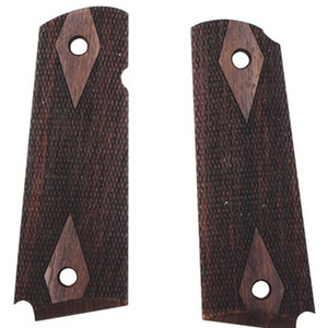 Hogue Grips 1911 Government, Commander Double Diamond Checkered Walnut Hogue Grips 1911 Government, Commander Double Diamond Checkered Walnut