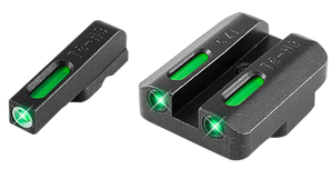 TRUGLO TFX Sight Set CZ 75, 85 Tritium Fiber Optic Green with White Front Dot Outline TRUGLO TFX Sight Set CZ 75, 85 Tritium Fiber Optic Green with White Front Dot Outline