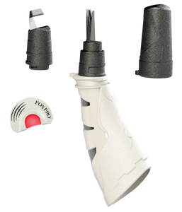 Foxpro MRMTHY Mr. MouthyDiaphragm/Howler Call Double Reed Coyote Sounds Attracts Predators White 3 Piece Foxpro MRMTHY Mr. MouthyDiaphragm/Howler Call Double Reed Coyote Sounds Attracts Predators White 3 Piece