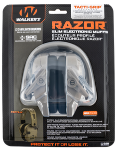 Walker's Razor Tacti-Grip Electronic Earmuffs (NRR 23dB) Walker's Razor Tacti-Grip Electronic Earmuffs (NRR 23dB)