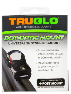 TruGlo TGTG8954U1 RedDot Sight MountSteel Black for Shotguns w/Vent Rib TruGlo TGTG8954U1 RedDot Sight MountSteel Black for Shotguns w/Vent Rib