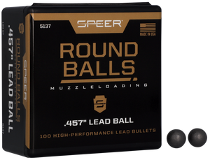 Speer Bullets 5137 Muzzleloader 45 Black Powder Lead Ball 144 GR 100 Speer 5137 .457 Round Balls 100 Speer Bullets 5137 Muzzleloader 45 Black Powder Lead Ball 144 GR 100 Speer 5137 .457 Round Balls 100