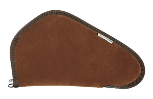Heritage Cases 8613 Handgun Casemade of Suede Leather with Brown Finish, Foam Padding & Lockable Zippers 13" L Heritage Cases 8613 Handgun Casemade of Suede Leather with Brown Finish, Foam Padding & Lockable Zippers 13" L