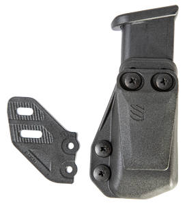 Blackhawk 416A02BK Stache Mag Carrier IWB Black Double Stack Polymer Belt Clip Belts 1.50" Wide Ambidextrous Hand Blackhawk 416A02BK Stache Mag Carrier IWB Black Double Stack Polymer Belt Clip Belts 1.50" Wide Ambidextrous Hand