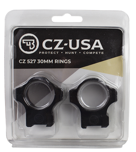 CZ-USA 40089 Scope Ring Set Matte Black Aluminum 30mm Tube Dovetail For CZ 527 CZ-USA 40089 Scope Ring Set Matte Black Aluminum 30mm Tube Dovetail For CZ 527