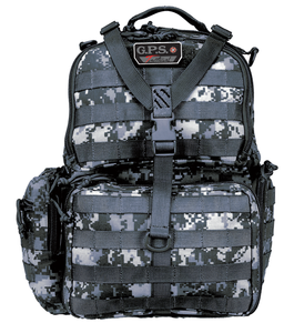 GPS Bags T1612BPG Tactical Backpack Gray Digital 1000D Polyester with Removable Pistol Storage, Visual ID Storage System & Lockable Zippers Holds 3 Handguns, Ammo & Accessories GPS Bags T1612BPG Tactical Backpack Gray Digital 1000D Polyester with Removable Pistol Storage, Visual ID Storage System & Lockable Zippers Holds 3 Handguns, Ammo & Accessories