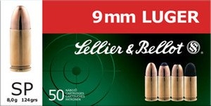 Sellier & Bellot SB9S Handgun Target 9mm Luger 124 gr Soft Point (SP) 50rd Bx Sellier & Bellot SB9S Handgun Target 9mm Luger 124 gr Soft Point (SP) 50rd Bx