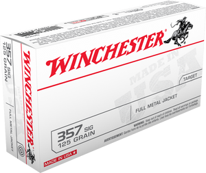 Winchester USA Ammunition 357 Sig 125 Grain Full Metal Jacket Winchester USA Ammunition 357 Sig 125 Grain Full Metal Jacket