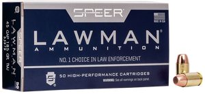 Speer 53979 Lawman Training 45 GAP 185 gr 1060 fps Total Metal Jacket Flat Nose (TMJFN) 50 Bx/20 Cs Speer 53979 Lawman Training 45 GAP 185 gr 1060 fps Total Metal Jacket Flat Nose (TMJFN) 50 Bx/20 Cs