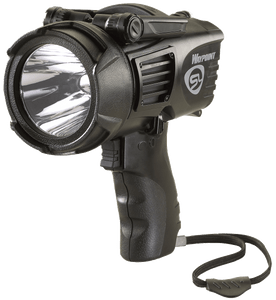 Streamlight WayPoint Spotlight LED requires 4 C Batteries or included 12 Volt DC Power Cord Polymer Streamlight WayPoint Spotlight LED requires 4 C Batteries or included 12 Volt DC Power Cord Polymer
