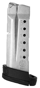 Smith & Wesson Magazine S&W M&P Shield 9mm Luger 8-Round Stainless Steel Smith & Wesson Magazine S&W M&P Shield 9mm Luger 8-Round Stainless Steel