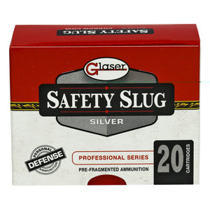 Glaser Silver 380ACP 70 Grain Pre-Fragmented 20 Round Box GL00800/20 Glaser Silver 380ACP 70 Grain Pre-Fragmented 20 Round Box GL00800/20