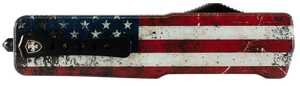 Templar Knife MAUS321 Premium Lightweight Slim 3.16" OTF Plain Black Oxide Stonewashed Powdered D2 Steel Blade/4.93" US Flag Anodized Aluminum Handle Templar Knife MAUS321 Premium Lightweight Slim 3.16" OTF Plain Black Oxide Stonewashed Powdered D2 Steel Blade/4.93" US Flag Anodized Aluminum Handle