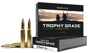 Nosler Trophy Grade Ammunition 33 Nosler 250 Grain Partition 20RD Nosler Trophy Grade Ammunition 33 Nosler 250 Grain Partition 20RD