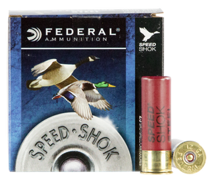 Federal WF1424 Speed-Shok Waterfowl 12 Gauge 3" 1 1/4 oz 4 Shot 25 Per Box/ 10 Cs Federal WF1424 Speed-Shok Waterfowl 12 Gauge 3" 1 1/4 oz 4 Shot 25 Per Box/ 10 Cs