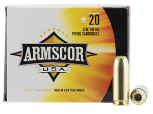 Armscor FAC103N USA Competition 10mm Auto 180 gr Jacketed Hollow Point (JHP) 20rd Bx Armscor FAC103N USA Competition 10mm Auto 180 gr Jacketed Hollow Point (JHP) 20rd Bx
