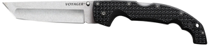 Cold Steel CS29AXT VoyagerXL 5.50" Folding Tanto Plain AUS-10A SS Blade Black Griv-Ex w/Aluminum Liners Handle Includes Pocket Clip Cold Steel CS29AXT VoyagerXL 5.50" Folding Tanto Plain AUS-10A SS Blade Black Griv-Ex w/Aluminum Liners Handle Includes Pocket Clip