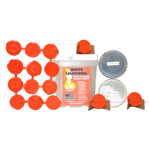 Tannerite WLK White LightningImpact Enhancement Explosion White Vapor Rimfire Rifles Firearm Includes Catalyst/Cardboard Target Holders/Hi-Viz Target Dots 90 Targets