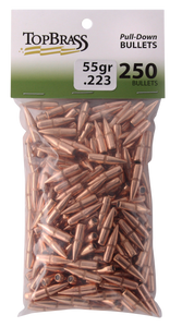 Top Brass JB1000PD250 Pull-Down.223 55 gr Full Metal Jacket Boat-Tail (FMJBT) 250 Per Bag Top Brass JB1000PD250 Pull-Down.223 55 gr Full Metal Jacket Boat-Tail (FMJBT) 250 Per Bag