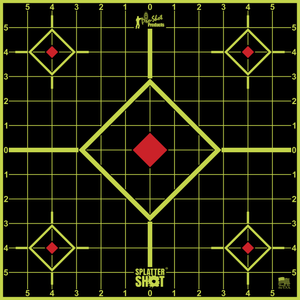 Pro-Shot 12SIGREEN5PK SplatterShot Sight-In Black/Green Self-Adhesive Paper Impact Enhancement Bright Green Diamond 5 Pack Pro-Shot 12SIGREEN5PK SplatterShot Sight-In Black/Green Self-Adhesive Paper Impact Enhancement Bright Green Diamond 5 Pack