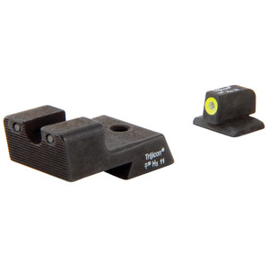 Trijicon HD Night Sight Set 1911 Novak Low Mount Dovetail Cut - Yellow Front Outline Trijicon HD Night Sight Set 1911 Novak Low Mount Dovetail Cut - Yellow Front Outline