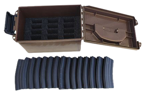 MTM Tactical Mag Can Polymer Dark Earth Holds 15 AR-15 223 Remington 30-Round Magazine MTM Tactical Mag Can Polymer Dark Earth Holds 15 AR-15 223 Remington 30-Round Magazine