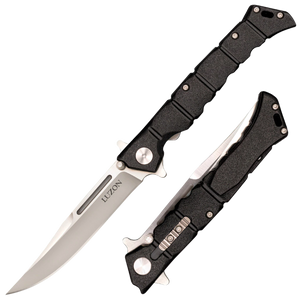 Cold Steel CS20NQL LuzonMedium 4" Folding Clip Point Plain 8Cr13MoV SS Blade/Black GFN Handle Features Safety Switch Includes Pocket Clip Cold Steel CS20NQL LuzonMedium 4" Folding Clip Point Plain 8Cr13MoV SS Blade/Black GFN Handle Features Safety Switch Includes Pocket Clip