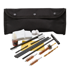 KleenBore POU301B All Caliber Cleaning Kit Multi-Caliber Handgun/Rifle Bronze/Nylon Bristles Nylon Case KleenBore POU301B All Caliber Cleaning Kit Multi-Caliber Handgun/Rifle Bronze/Nylon Bristles Nylon Case