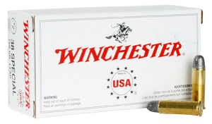 Winchester Ammo Q4196 USA Target 38 Special 150 gr Lead Round Nose (LRN) 20 Per Box/ 10 Cs Winchester Ammo Q4196 USA Target 38 Special 150 gr Lead Round Nose (LRN) 20 Per Box/ 10 Cs