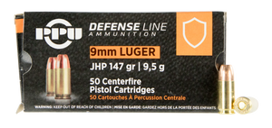 PPU PPD92 Defense Handgun 9mm Luger 147 gr Jacketed Hollow Point (JHP) 50rd Bx PPU PPD92 Defense Handgun 9mm Luger 147 gr Jacketed Hollow Point (JHP) 50rd Bx
