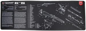 TekMat TEKR44M14 M14 (M1A) Cleaning Mat Black/White Thermoplastic Fiber Top w/Vulcanized Rubber Back 44" x 15" M14 (M1A) Parts Diagram Illustration TekMat TEKR44M14 M14 (M1A) Cleaning Mat Black/White Thermoplastic Fiber Top w/Vulcanized Rubber Back 44" x 15" M14 (M1A) Parts Diagram Illustration
