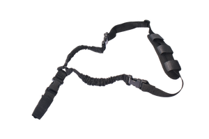 Rukx Gear ATICT1PSB Tactical Single Point Sling 1.25" Wide Adjustable Bungee made of Black Nylon with Foam Padding & Side Release Buckles Rukx Gear ATICT1PSB Tactical Single Point Sling 1.25" Wide Adjustable Bungee made of Black Nylon with Foam Padding & Side Release Buckles