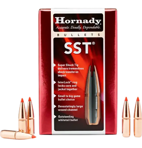 Hornady SST Bullets 8mm (323 Diameter) 170 Grain InterLock Polymer Tip Spitzer Boat Tail Box of 100 Hornady SST Bullets 8mm (323 Diameter) 170 Grain InterLock Polymer Tip Spitzer Boat Tail Box of 100