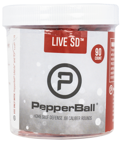 PepperBall 102060351 Live SD Pepperballs Pava .09 oz Red 90 Rds