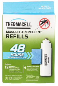 Thermacell R4 Repellent RefillEffective 15 ft Odorless Scent Mat/Fuel Cartridges Repels Mosquito Effective Up to 48 hrs 4 Fuel Cartridges/12 Mats Thermacell R4 Repellent RefillEffective 15 ft Odorless Scent Mat/Fuel Cartridges Repels Mosquito Effective Up to 48 hrs 4 Fuel Cartridges/12 Mats