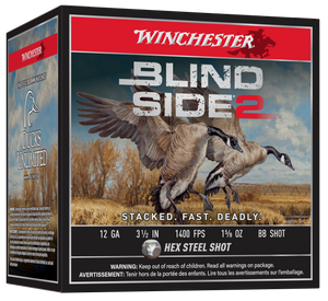 Winchester Ammo XBS12LBB Blind Side 212 Gauge 3.50" 1 5/8 oz 1400 fps BB Shot 25ea Winchester Ammo XBS12LBB Blind Side 212 Gauge 3.50" 1 5/8 oz 1400 fps BB Shot 25ea