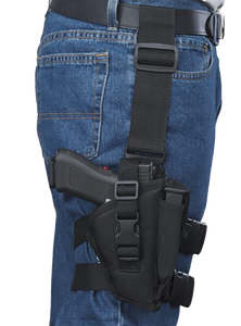 Bulldog WTAC8R TacticalLeg Black Knit Fits Large Semi-Auto Fits 3.50-5" Barrel Right Hand