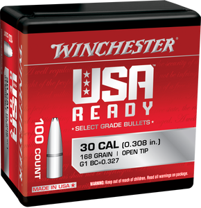 Winchester Ammo WBR30168 Centerfire Rifle308 Win 168 gr Open Tip 100 Per Bag Winchester Ammo WBR30168 Centerfire Rifle308 Win 168 gr Open Tip 100 Per Bag