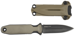 S.O.G SOG17610457 Pentagon FX Covert 3.41" Fixed Spear Point Plain Black Titanium Nitride Cryo CPM S35VN Blade/G10 Flat Dark Earth Handle S.O.G SOG17610457 Pentagon FX Covert 3.41" Fixed Spear Point Plain Black Titanium Nitride Cryo CPM S35VN Blade/G10 Flat Dark Earth Handle