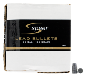 Speer Bullets 38 Caliber (358 Diameter) 158 Grain Lead Semi-Wadcutter Hollow Point Box of 500 Speer Bullets 38 Caliber (358 Diameter) 158 Grain Lead Semi-Wadcutter Hollow Point Box of 500