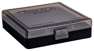 Berrys 41236 001 Ammo Box 9mm Luger,380 ACP 100rd Smoke Lid w/Black Bottom Berrys 41236 001 Ammo Box 9mm Luger,380 ACP 100rd Smoke Lid w/Black Bottom
