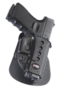 Fobus GL2E2RP Passive Retention Evolution OWB Black Polymer Paddle Compatible w/Glock 17/19/22/35 Includes Belt Loops Right Hand Fobus GL2E2RP Passive Retention Evolution OWB Black Polymer Paddle Compatible w/Glock 17/19/22/35 Includes Belt Loops Right Hand