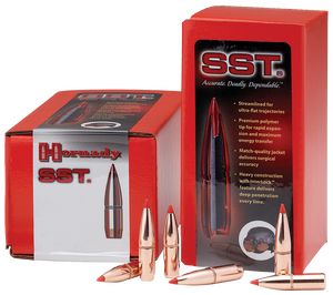 Hornady SST Bullets 264 Caliber, 6.5mm (264 Diameter) 140 Grain InterLock Polymer Tip Spitzer Boat Tail Box of 100 Hornady SST Bullets 264 Caliber, 6.5mm (264 Diameter) 140 Grain InterLock Polymer Tip Spitzer Boat Tail Box of 100
