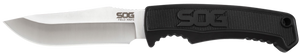 S.O.G SOGFK1001CP Field4" Fixed Clip Point Plain Satin 7Cr17MoV SS Blade Black TPR Handle Includes Sheath S.O.G SOGFK1001CP Field4" Fixed Clip Point Plain Satin 7Cr17MoV SS Blade Black TPR Handle Includes Sheath