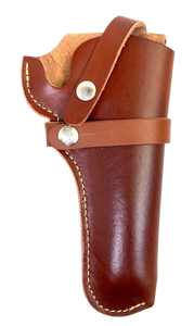 Hunter Company 1100-41 BeltOWB Size 41 Chestnut Tan Leather Belt Loop Fits DA Revolver Fits 4.63-6" Barrel Right Hand Compatible w/ Hunter Buscadero/Straight Cartridge Belts