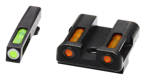 HiViz GLN429 LiteWave H3 Tritium/LitePipe Glock 45 ACP/10mm Sight SetBlack | Green Tritium with White Outline Front Sight Orange Fiber Optic Rear Sight HiViz GLN429 LiteWave H3 Tritium/LitePipe Glock 45 ACP/10mm Sight SetBlack | Green Tritium with White Outline Front Sight Orange Fiber Optic Rear Sight